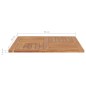 vidaXL Superficie de mesa cuadrada madera maciza de teca 90x90x2,5 cm