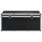 vidaXL Cajas de almacenamiento 3 unidades aluminio negro vidaXL Cajas de almacenamiento 3 unidades aluminio negro