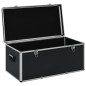 vidaXL Cajas de almacenamiento 3 unidades aluminio negro vidaXL Cajas de almacenamiento 3 unidades aluminio negro