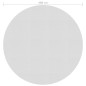 vidaXL Cubierta solar de piscina de PE flotante gris 488 cm