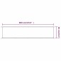 vidaXL Toldo vertical tela oxford azul 60x800 cm vidaXL Toldo vertical tela oxford azul 60x800 cm
