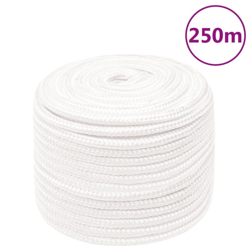 vidaXL Cuerda de barco polipropileno blanco intenso 14 mm 250 m vidaXL Cuerda de barco polipropileno blanco intenso 14 mm 250 m