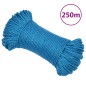 vidaXL Cuerda de trabajo polipropileno azul 6 mm 250 m vidaXL Cuerda de trabajo polipropileno azul 6 mm 250 m
