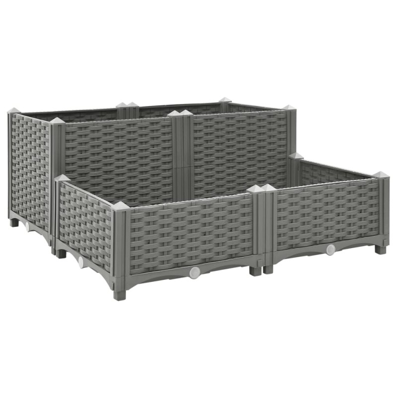vidaXL Arriate polipropileno 80x80x38 cm vidaXL Arriate polipropileno 80x80x38 cm