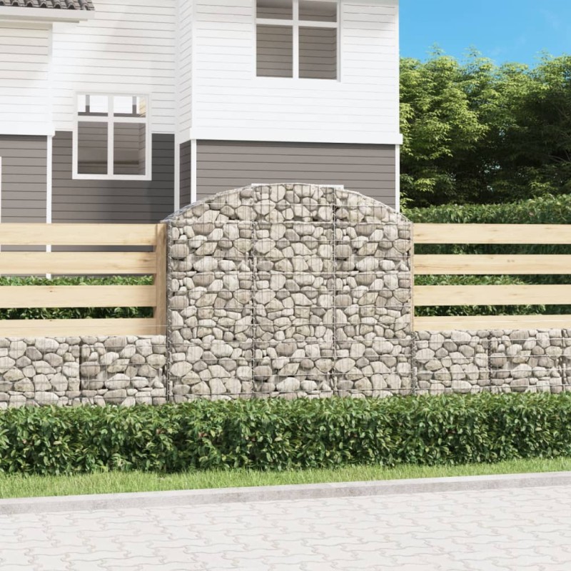vidaXL Cesta gaviones forma arco hierro galvanizado 150x30x140/160 cm vidaXL Cesta gaviones forma arco hierro galvanizado 150x30x140/160 cm