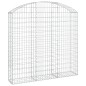vidaXL Cesta gaviones forma arco hierro galvanizado 150x30x140/160 cm vidaXL Cesta gaviones forma arco hierro galvanizado 150x30x140/160 cm