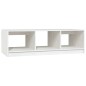 vidaXL Mesa de centro de madera maciza de pino blanco 110x50x34 cm