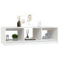 vidaXL Mesa de centro de madera maciza de pino blanco 110x50x34 cm