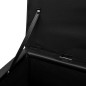 Banco baúl de interior negro con taburete, 3 unidades Banco baúl de interior negro con taburete, 3 unidades