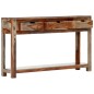 vidaXL Mesa consola con 3 cajones madera maciza sheesham 120x30x75cm