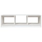 vidaXL Mesa de centro de madera maciza de pino blanco 110x50x34 cm