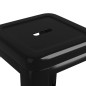 vidaXL Taburetes de bar apilables 2 unidades de metal negro vidaXL Taburetes de bar apilables 2 unidades de metal negro