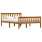 vidaXL Estructura de cama madera maciza pino marrón miel 140x200 cm vidaXL Estructura de cama madera maciza pino marrón miel 140x200 cm