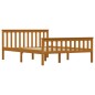 vidaXL Estructura de cama madera maciza pino marrón miel 140x200 cm vidaXL Estructura de cama madera maciza pino marrón miel 140x200 cm