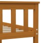 vidaXL Estructura de cama madera maciza pino marrón miel 140x200 cm vidaXL Estructura de cama madera maciza pino marrón miel 140x200 cm