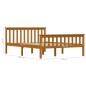 vidaXL Estructura de cama madera maciza pino marrón miel 140x200 cm vidaXL Estructura de cama madera maciza pino marrón miel 140x200 cm
