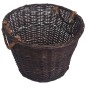 vidaXL Set de cestas apilables para leña 3 uds sauce marrón oscuro vidaXL Set de cestas apilables para leña 3 uds sauce marrón oscuro