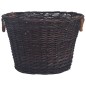 vidaXL Set de cestas apilables para leña 3 uds sauce marrón oscuro vidaXL Set de cestas apilables para leña 3 uds sauce marrón oscuro
