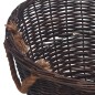 vidaXL Set de cestas apilables para leña 3 uds sauce marrón oscuro vidaXL Set de cestas apilables para leña 3 uds sauce marrón oscuro
