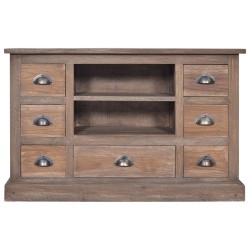 vidaXL Aparador de madera maciza de teca 90x30x58 cm