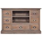 vidaXL Aparador de madera maciza de teca 90x30x58 cm