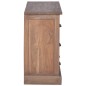 vidaXL Aparador de madera maciza de teca 90x30x58 cm