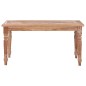 vidaXL Mesa café Batavia 90x50x45 cm madera teca maciza blanqueada
