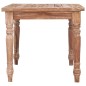 vidaXL Mesa café Batavia 90x50x45 cm madera teca maciza blanqueada