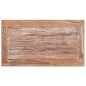vidaXL Mesa café Batavia 90x50x45 cm madera teca maciza blanqueada