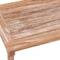 vidaXL Mesa café Batavia 90x50x45 cm madera teca maciza blanqueada