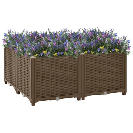 vidaXL Arriate de polipropileno 80x80x38 cm