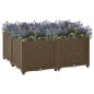 vidaXL Arriate de polipropileno 80x80x38 cm