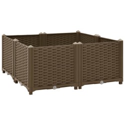 vidaXL Arriate de polipropileno 80x80x38 cm
