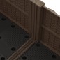 vidaXL Arriate de polipropileno 80x80x38 cm