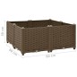 vidaXL Arriate de polipropileno 80x80x38 cm