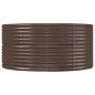 vidaXL Jardinera arriate acero recubrimiento polvo marrón 367x140x68cm vidaXL Jardinera arriate acero recubrimiento polvo marrón 367x140x68cm