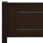 vidaXL Estructura de cama madera maciza pino marrón oscuro 140x200 cm vidaXL Estructura de cama madera maciza pino marrón oscuro 140x200 cm
