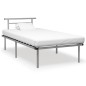 vidaXL Estructura de cama de metal gris 100x200 cm vidaXL Estructura de cama de metal gris 100x200 cm