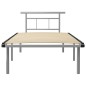 vidaXL Estructura de cama de metal gris 100x200 cm vidaXL Estructura de cama de metal gris 100x200 cm