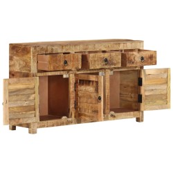 vidaXL Aparador de madera maciza de mango 110x35x65 cm