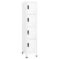 vidaXL Taquilla de acero blanco 38x45x180 cm
