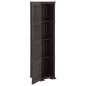 vidaXL Armario de plástico diseño de madera marrón 40x43x164 cm vidaXL Armario de plástico diseño de madera marrón 40x43x164 cm