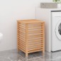 vidaXL Cesto para la ropa madera maciza de nogal 45x45x65 cm vidaXL Cesto para la ropa madera maciza de nogal 45x45x65 cm