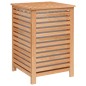 vidaXL Cesto para la ropa madera maciza de nogal 45x45x65 cm vidaXL Cesto para la ropa madera maciza de nogal 45x45x65 cm