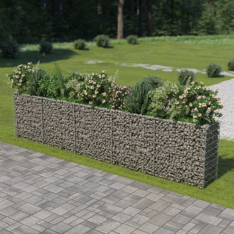 vidaXL Arriate de gaviones de acero 450x50x100 cm vidaXL Arriate de gaviones de acero 450x50x100 cm