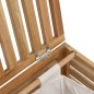 vidaXL Cesto para la ropa madera maciza de nogal 45x45x65 cm vidaXL Cesto para la ropa madera maciza de nogal 45x45x65 cm