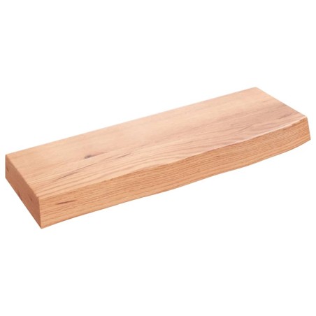 vidaXL Estante de pared madera de roble tratada marrón claro 60x20x6cm