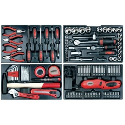 Brüder Mannesmann Set de herramientas manuales 155 Piezas  29066