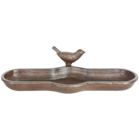 Esschert Design Bañera de pájaros marrón hierro fundido BR25
