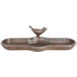Esschert Design Bañera de pájaros marrón hierro fundido BR25 Esschert Design Bañera de pájaros marrón hierro fundido BR25